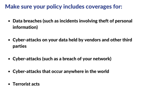 Considerations When Shopping for Cyber Insurance 1